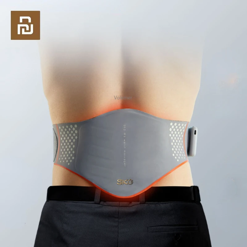 Youpin Skg Massage Belt W5 Te 6 Zone Hot Compress Massage Ems + Tens Pulse Smart Control Type-C Ricarica Massaggiatore Per La Vita Mijia App