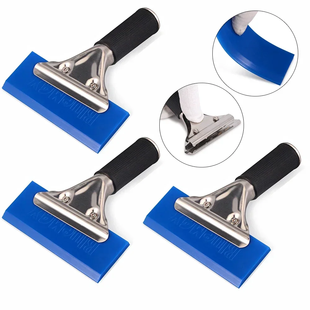1pc Window Cleaning Tool BlueMax Rubber Scraper Blades Shovel Handle Car Squeegee window cleaning tool,windshield shovel