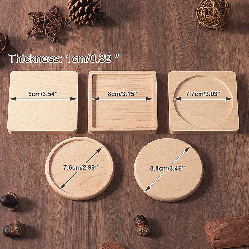 Wood Drink Coasters 2