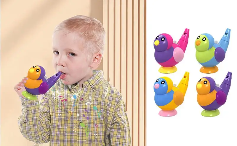 

Children's water bird whistle baby playing musical instrument whistle harmonica water toy infant mouth muscle training for kids