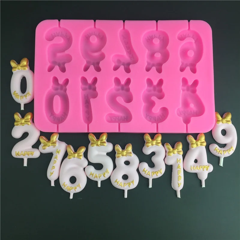 

0-9 Φ 3D Pop палочки для сыра Шоколадный леденец Форма для кексов Инструменты для выпечки своими руками