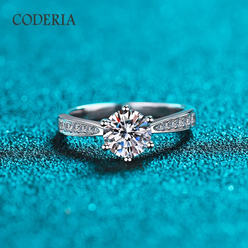 Diamant Moissanite 1 Carat Bleu Clair - Certifié GRA - Taille Ronde 6.5 Mm