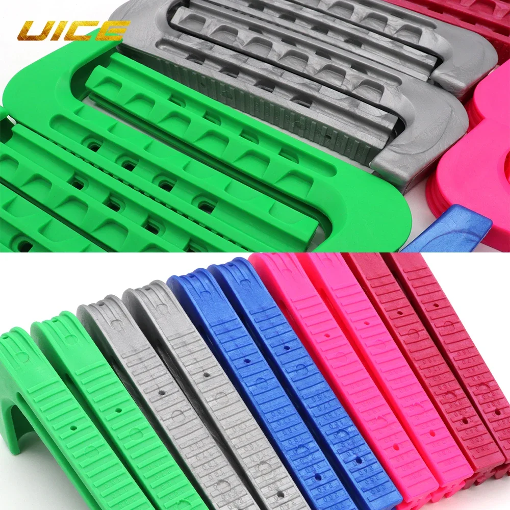1 Pair Adjustable Ice Hockey Figure Skate Blade Covers Ice Skate Blade Guards Adjustable Spring Hockey Figure Skates
