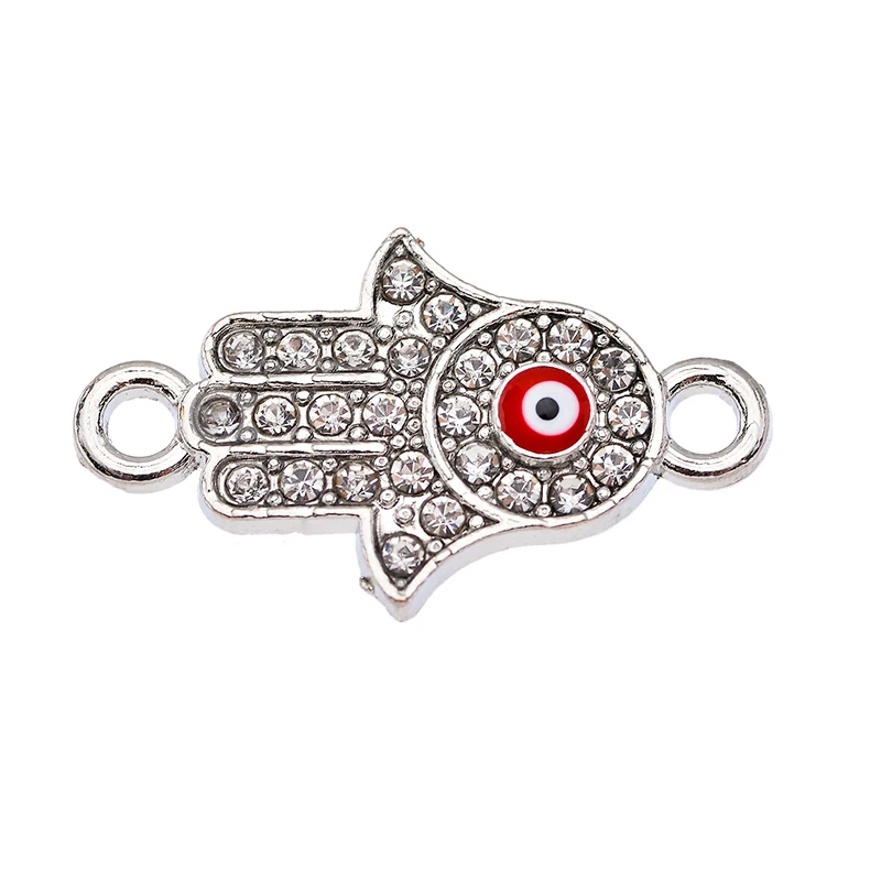 10 Stück Emaille türkischen Teufels auge Anhänger Anschlüsse Charme DIY Schmuck Herstellung Accessoires für Männer Damen Armband Halsketten – Detail 5