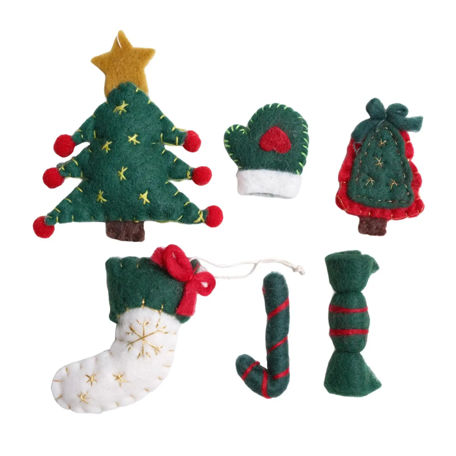 Handmade Felt Christmas Ornaments Christmas Craft Kits for Home Office Sewing Craft Make Your Own Ornament Felt Ornament Kit Handmade Felt Christmas Ornaments Christmas Craft Kits for Home Office Sewing Craft Make Your Own Ornament Felt Ornament Kit