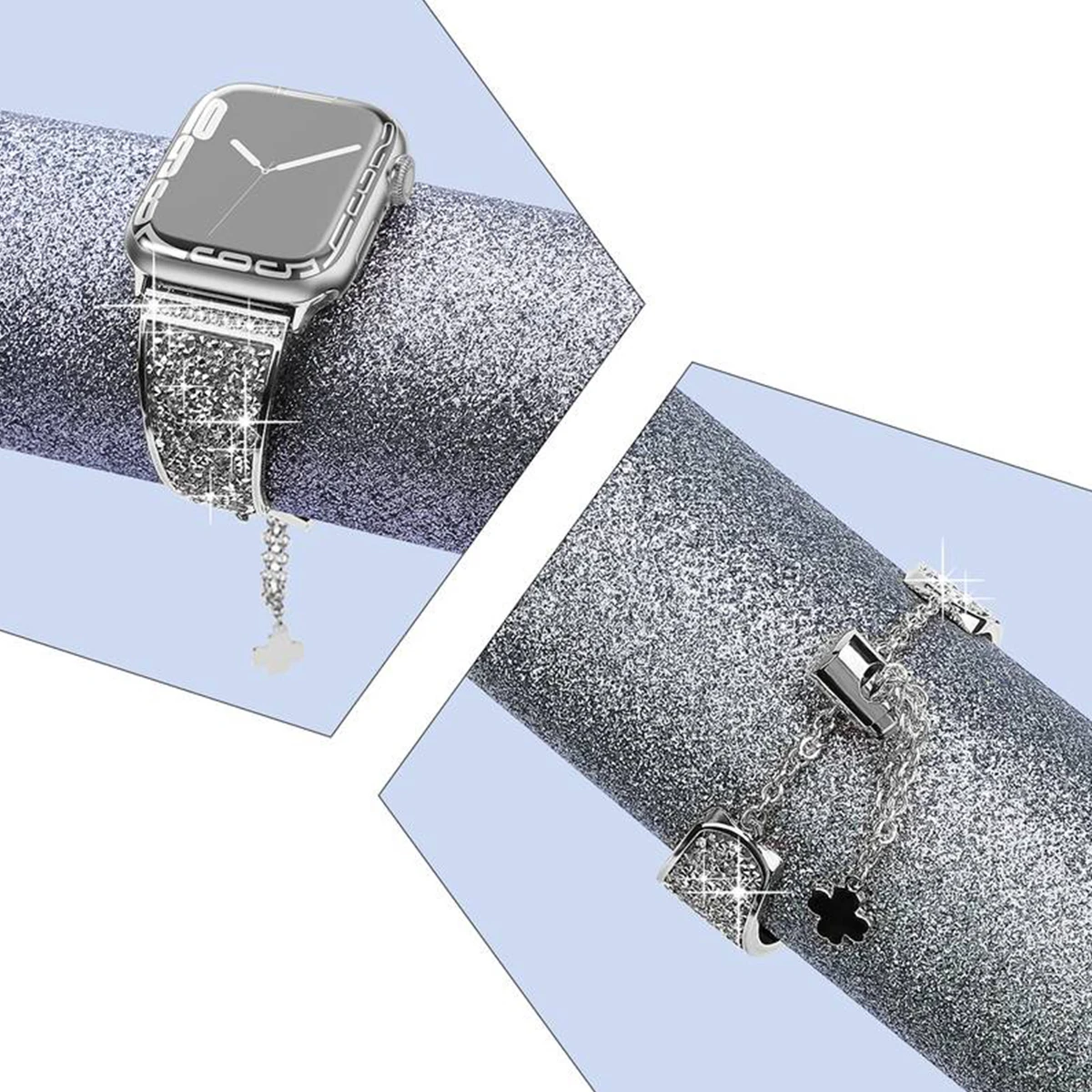 Women's Fashion Stainless Steel Watch Band Strap