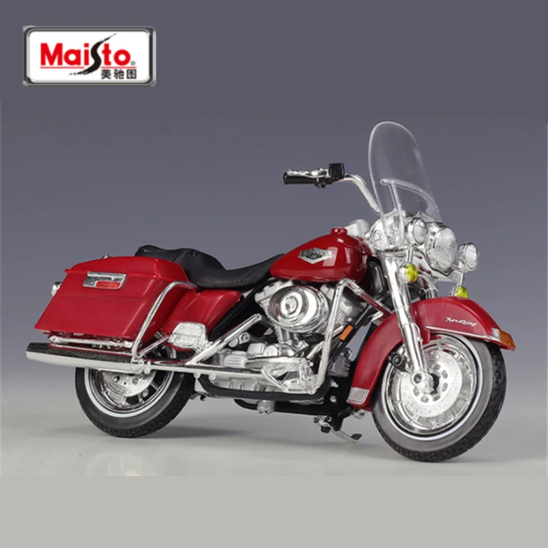 

Модель классического мотоцикла Maisto 1:18 1999 FLHR Road King из сплава, имитация металлической игрушки, модель мотоцикла, подарки для детей