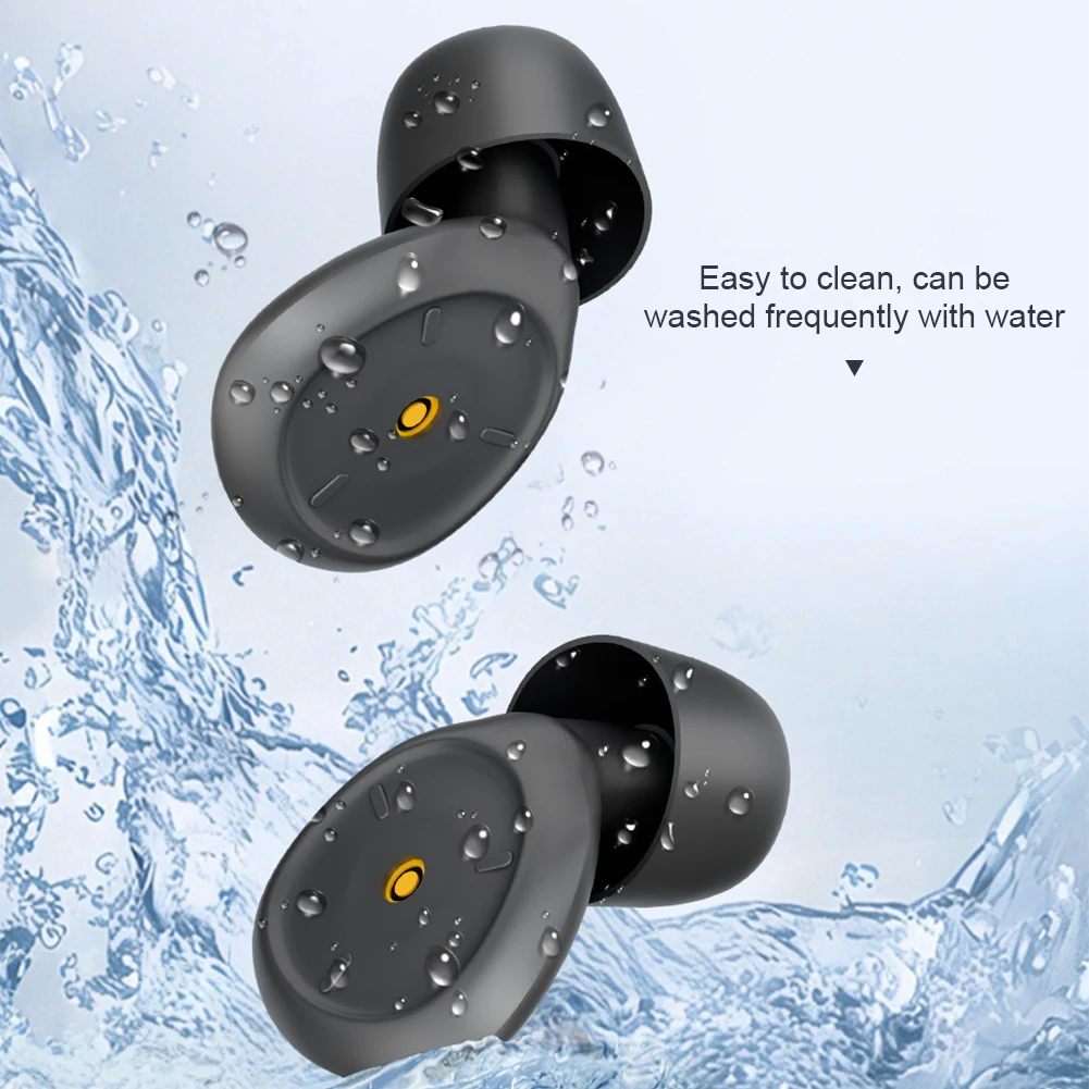 Silicone Noise-Cancelling Earplugs for Sleep & Noise Insulation