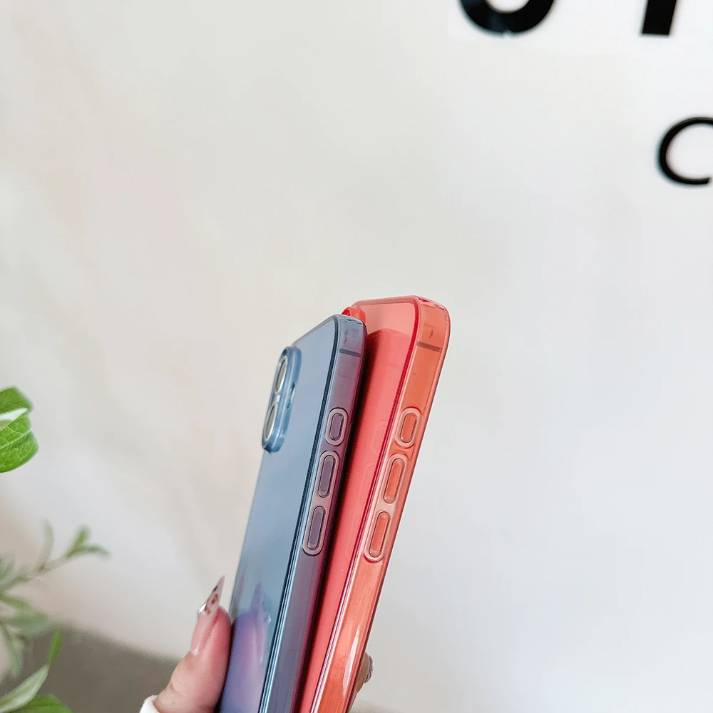Vibrant Candy Color Transparent Silicone Soft Case - Ultra Thin Clear Shell