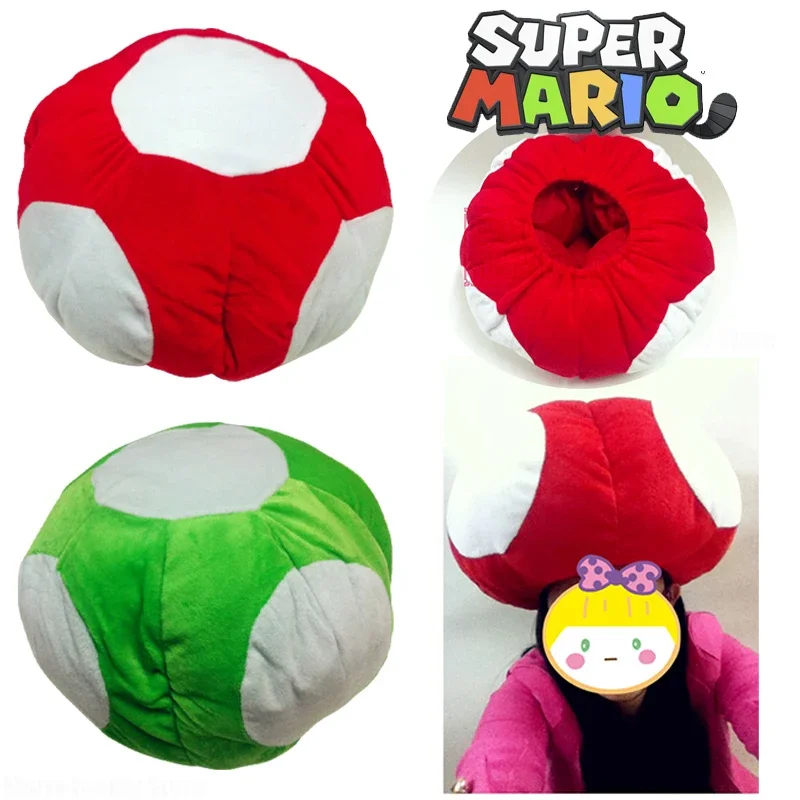 Шапка для косплея кинопио из аниме Super Mario Bros, аксессуары для взрослых, реквизит для ролевых игр, костюм на Хэллоуин, Рождество, декоративная шапка, подарок