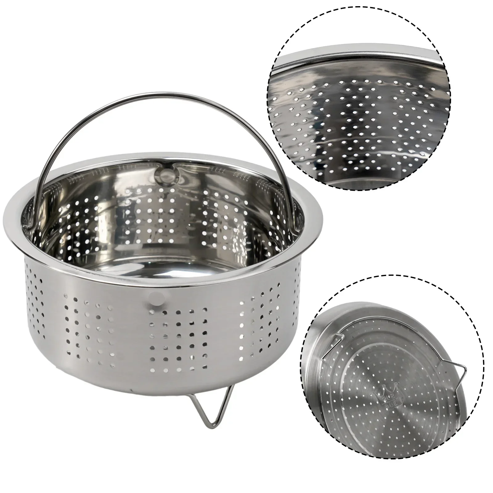 Steamer Insert Steamer Pot Stainless Steel Basket Rice Pressure Cooker Kitchen Ware Kitchen Tools Gadgets