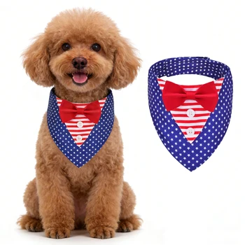 American Flag Dog Bandana 1