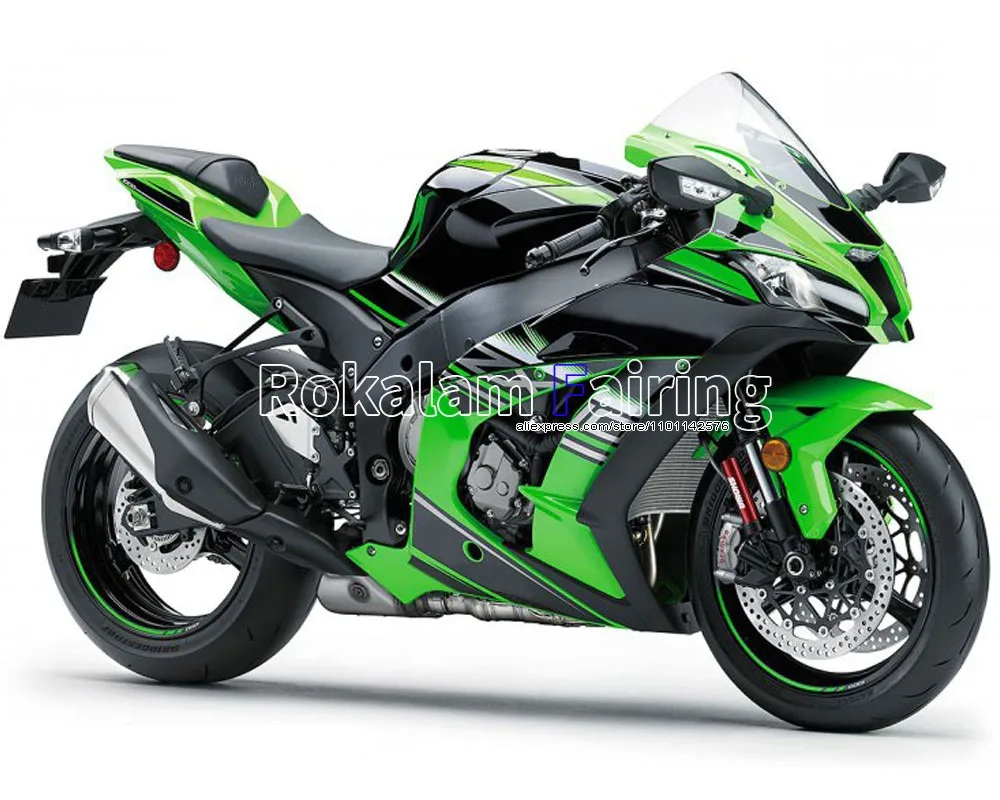 

Для Kawasaki Ninja ZX-10R 2016 2017 2018 2019 2020 ZX10R 16-20 ZX 10R, зеленый, черный обтекатель для мотоцикла (литьё под давлением)