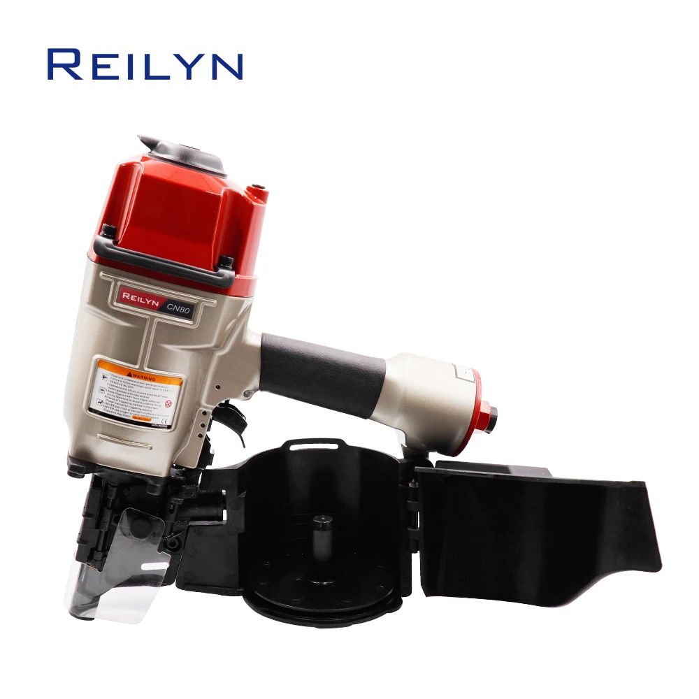 CN80 공압 코일 네일러 50-83mm 헤비듀티 상자 못 박는 기계 팔레트 네일건 (외장재, 프레임, 건축용)