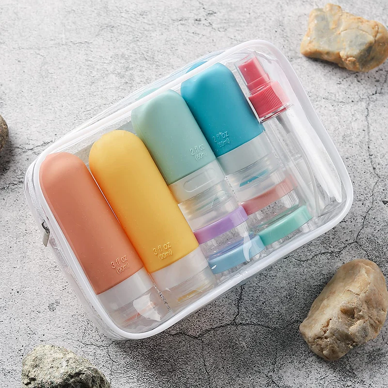 17 Pack Silicone Leak Proof Travel Bottle Set TSA-Approved Containers For Toiletries And Conditioner S7d2aceba922b44d29367273877522ebeB
