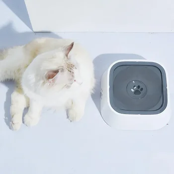 1.5L Dog Drinking Water Bowls Floating Non-Wetting Mouth Cat Slow Anti-Overflow Water Feeding Dispenser Large Capacity 3