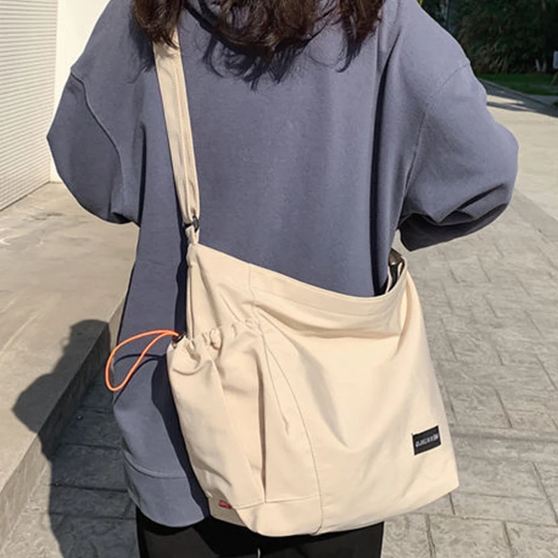 

Fashion Bag For Women New Cute Girl Crossbody Bag Large Capacity Student Shoulder Bag Solid Colour Female Bags