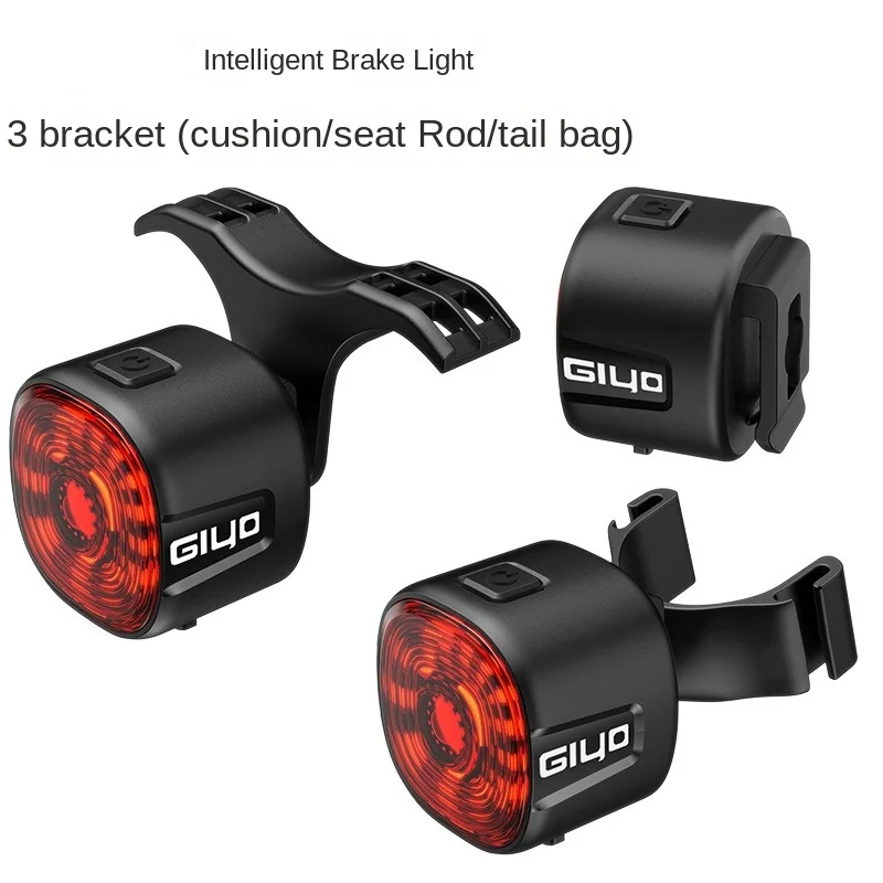 

Intelligent Sensor Brake Tail Light Road Mountain Bicycle Night Riding High Brightness Waterproof Warning Safety Light