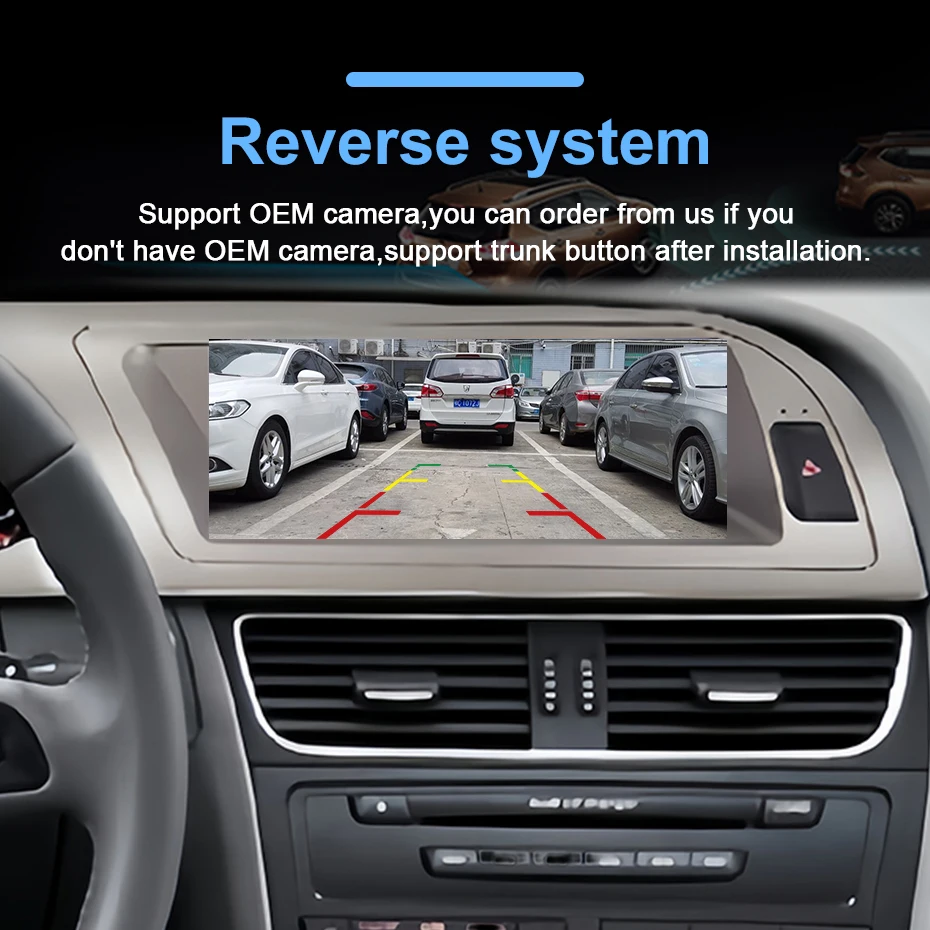 8,8-Zoll-Linux-Multimedia-Bildschirm Android Auto Wireless CarPlay Autoradio Stereo für Audi A4 A4L B8 2009-2016 Mirror Link Navigation – Detail 12