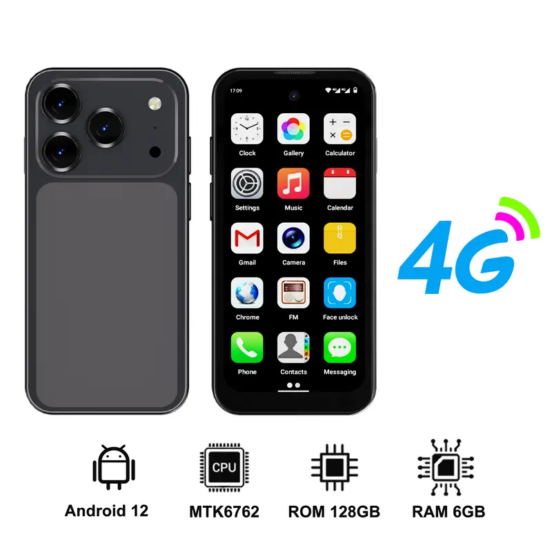 SERVO 19 Air 4G LTE Mini Smartphone Android 12.0 System 6GB+128GB Play Store Face Unlock GPS Dual SIM 3.88" Small Smart Phones - Image 9