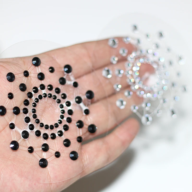 1 Pair Sexy Nipple Transparent Self Adhesive Breathable Comfortable Stickers Rhinestone Breast Petals Lingerie Pasties Bras S7d2b1548276c4cbba9796457d20dc9b1C