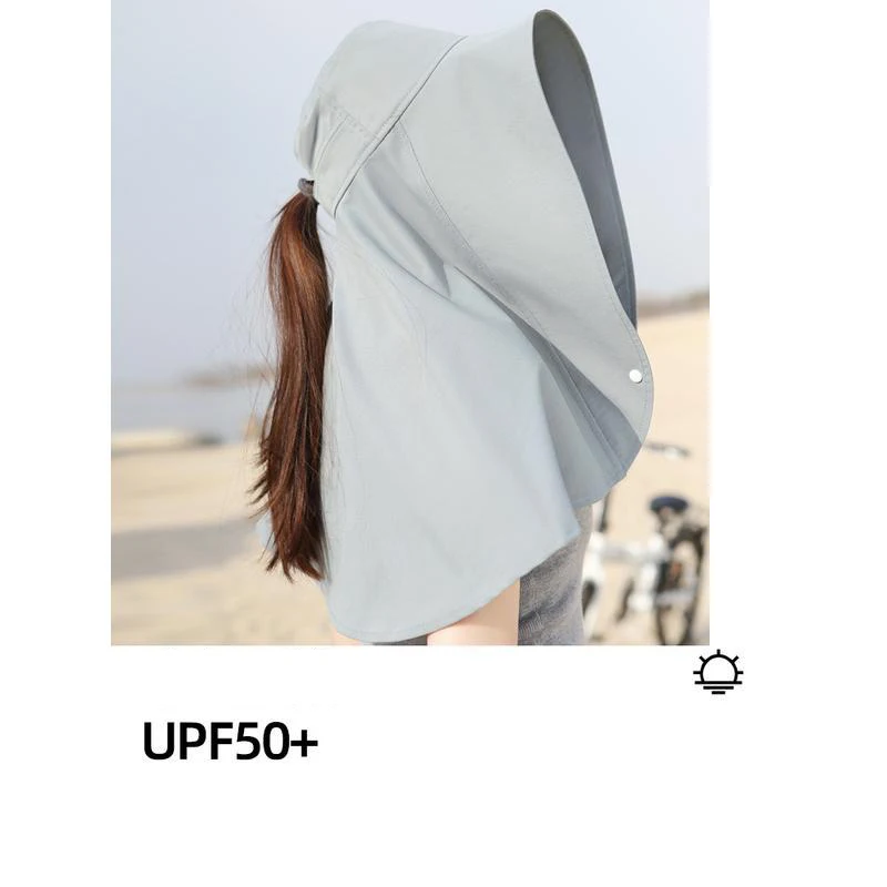 Summer Quick dry Boonie Men Women Hat Outdoor Neck Protection Bucket Hat Sunshade Wide Brim Cap for Beach Camping Hiking Fishing