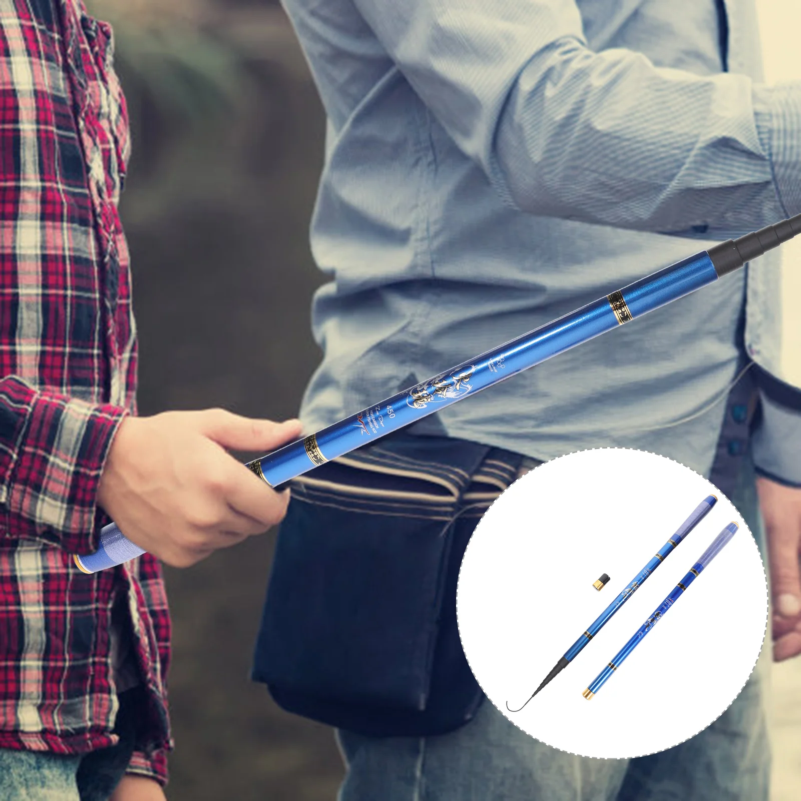 

1 шт. ультракороткая позиционная рыболовная удочка компактного типа, многофункциональный рыболовный аксессуар, миниатюрная Выдвижная удочка для