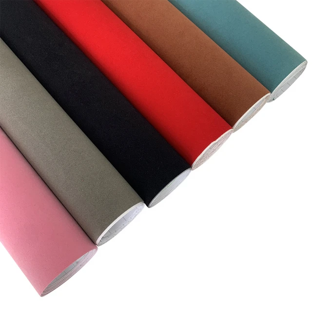 20/30/40/50cm*135cm Self Adhesive Velvet Fabric Suede PVC Film Fabrics Terciopelo  Adhesivo for DIY Car Interior Modified - AliExpress