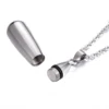 1pc Tear Drop Keepsake Ashes Urn Pendant Memorial Heart Necklace with Screw Open and Close Cremation Jewelry 3