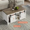 Coffee Table Lift Top, 4 in 1 Multi-Function Convertible Coffee Table with Hidden Compartment 5