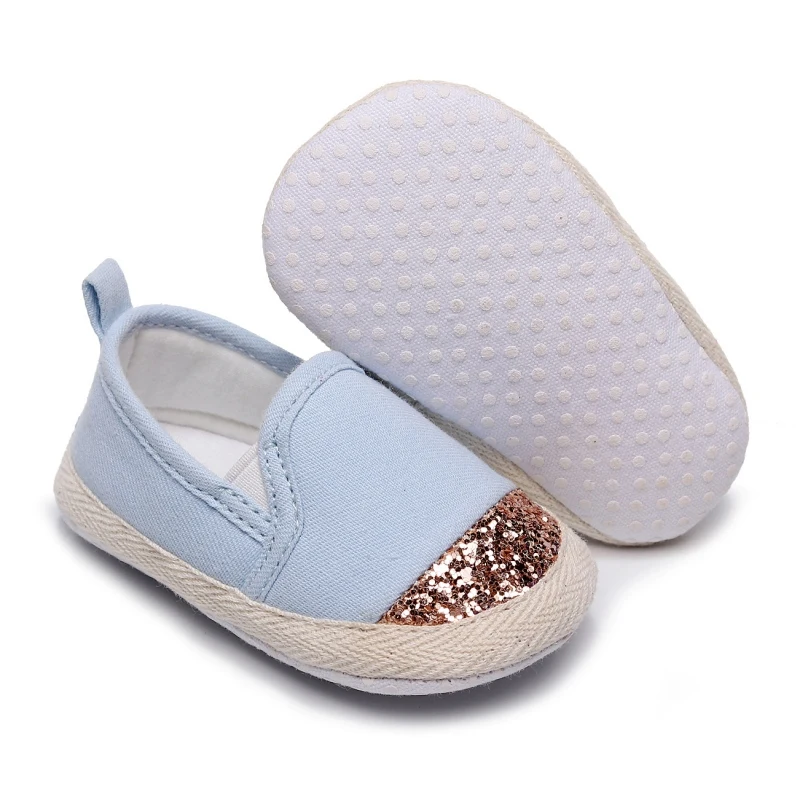 Infant Baby Boys Girls Plaid Patchwork Canvas Sneaker Soft Anti-Slip Casual Shoes Slip-on Newborn First Walkers Crib Shoe 0-18M