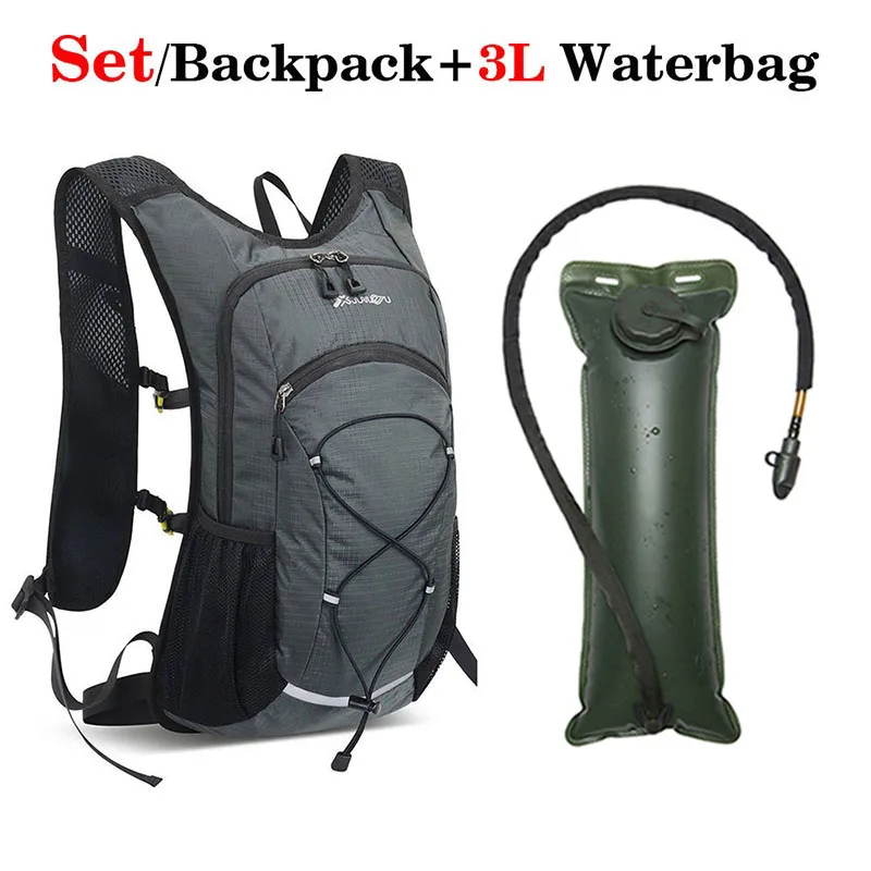 New Bike Riding Water Bag Backpack Portable Waterproof Rucksack Hydration Bag 3L Outdoor Sports Running Inner Bladder Knapsack 4