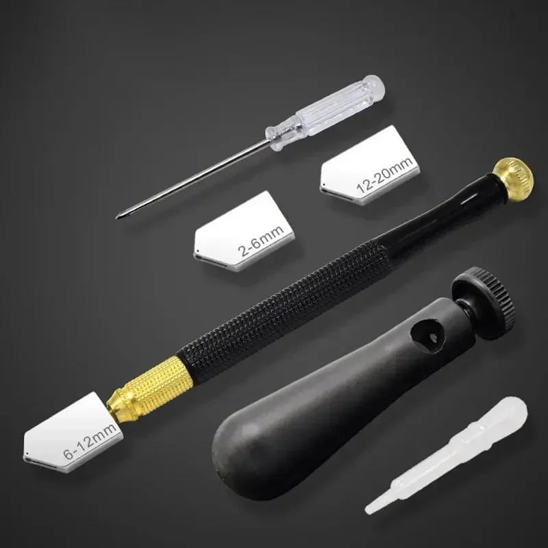 전문 유리 커터 헤드, 다이아몬드, 절단 타일, 거울 모자이크, 업그레이드 오일 유리 커터 도구 사용자 정의, 7Pcs