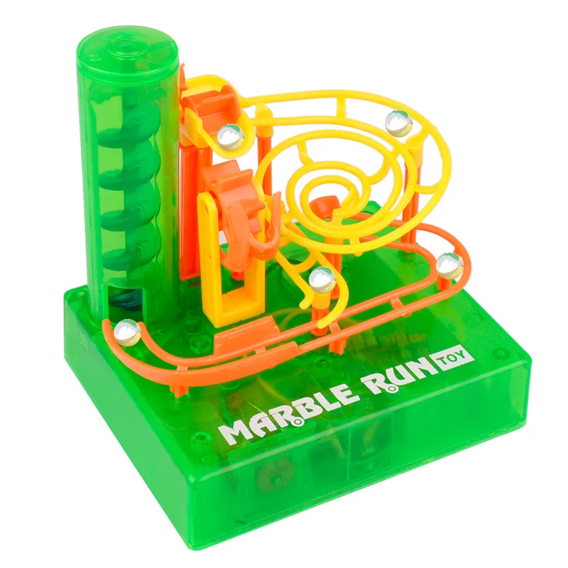 Electronic Construction Race Track Building Blocks Spiral Slide Track Maze Ball Toy Music DIY Assembly for Kid Educational Toys
