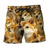 Funny Shiba Inu Graphic Beach Short Fashion Summer 3D Cute Dog Printed Holiday Vacation Swim Trunks Loose Streetwear Short Pants 2