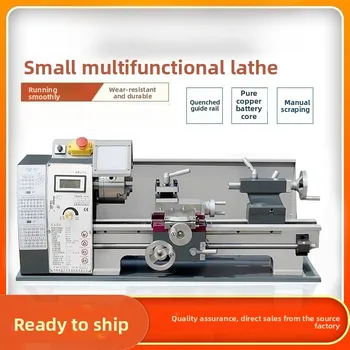 Tornio da banco multifunzione mini – Macchina di precisione per la lavorazione di metallo e legno, piccolo micro-utensile per hobbisti e uso domestico