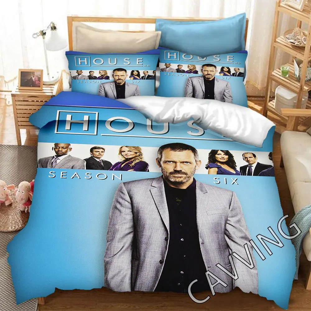 

House M.D 3D Printed Bedding Set Duvet Covers & Pillow Cases Comforter Quilt Cover (US/EU/AU Sizes) J02