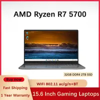 YSJMNPC 15.6 Inch Gaming Laptops AMD Ryzen7 5700U Vega 8 32G RAM 1TB SSD Windows11 Fingerprint Unlock Backlit built-in keyboard 2