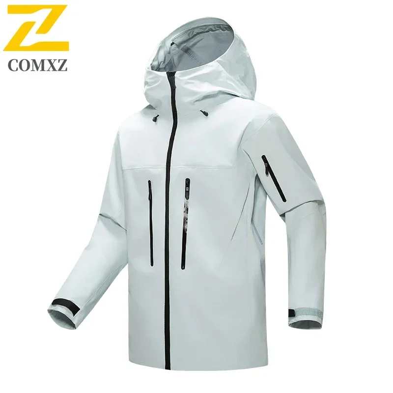 Eiao Outdoor Soft Shell Rain Proof Jackets Men's New Three-layer Adhesive Waterproof Windbreaker Trekking Fishing Stormcoat