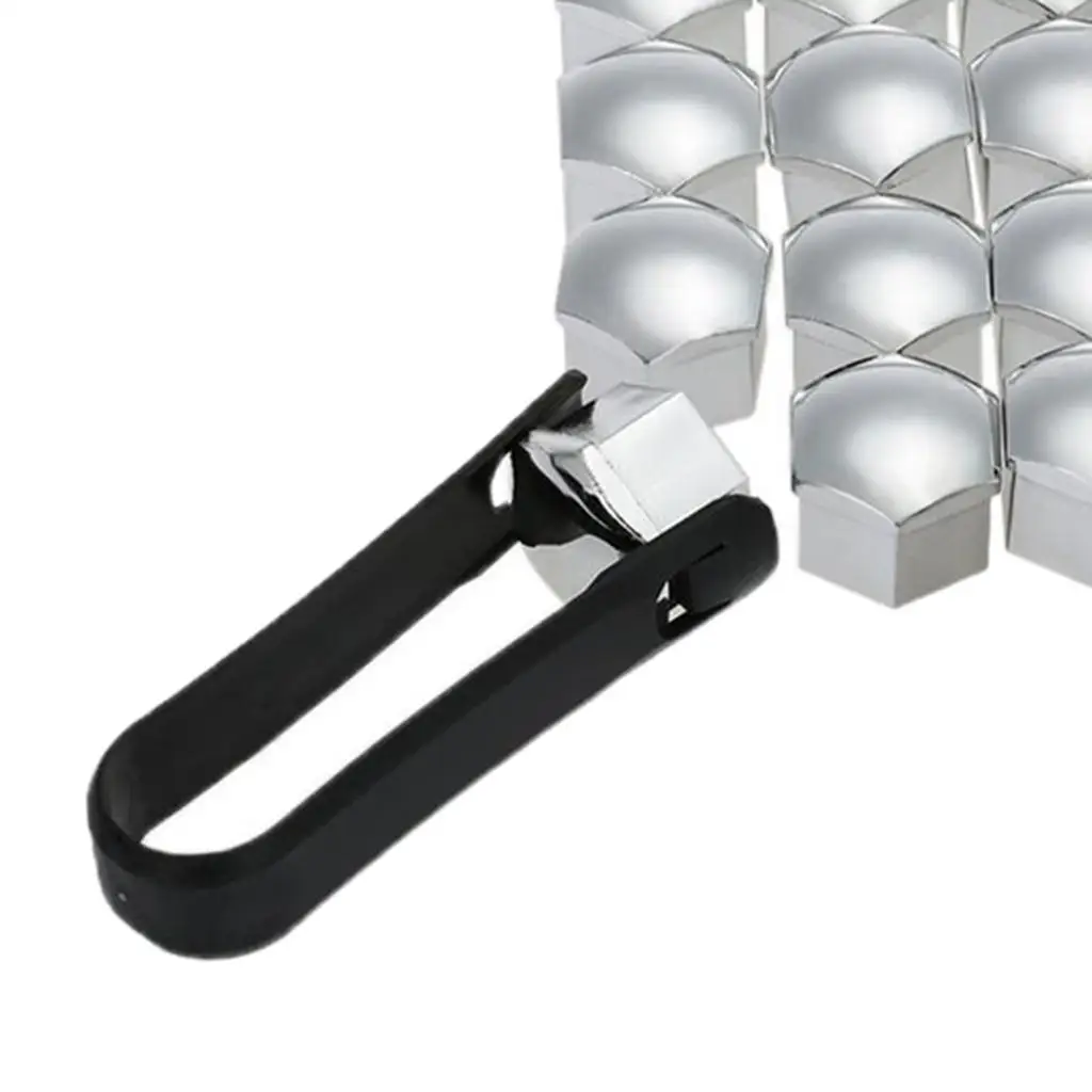 20 Pieces Deep Wheel Chrome Lug Center Cover Tyre Screw Decor