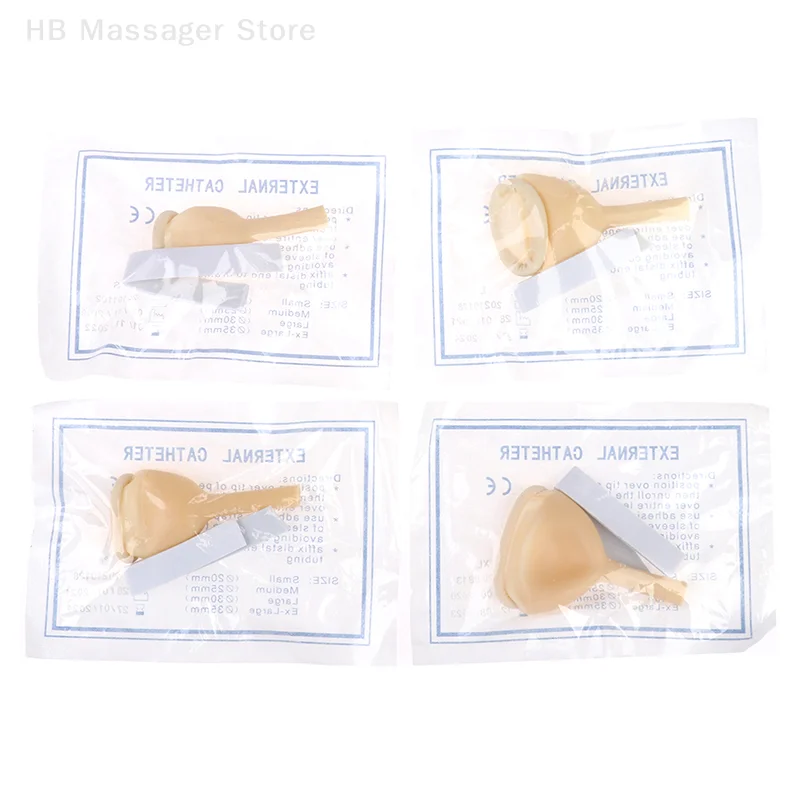 1pcs Male Condom Catheter Men's Urinal Disposable External Catheter Medical Sterilized Latex Urine Collection Sleeve 20/25/30mm