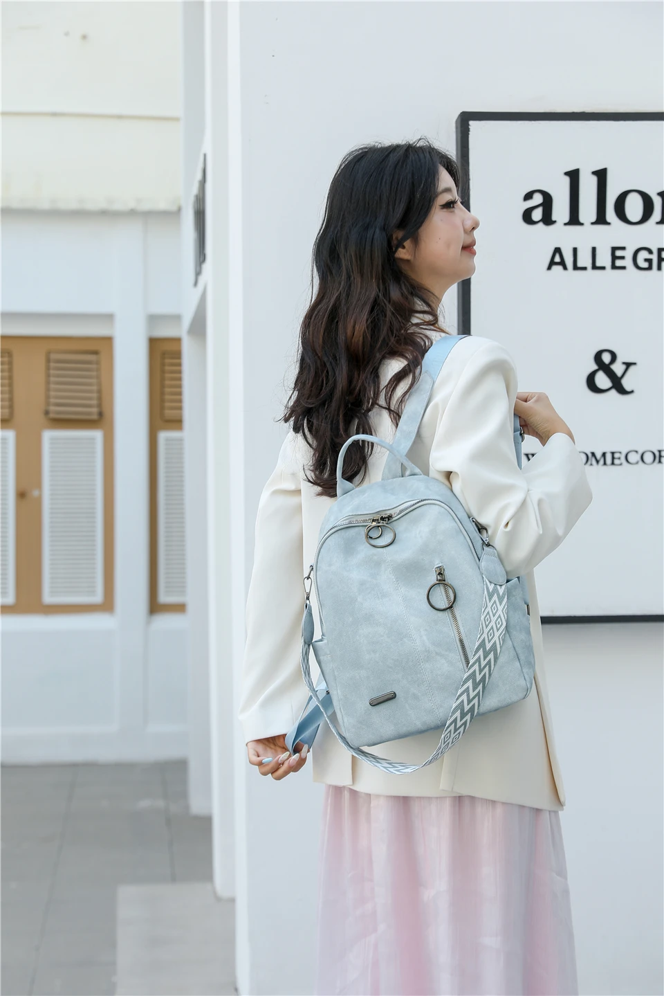 Fashion Daypack High Quality Pu Leather Backpack Women Bagpack Ladies Shoulder Bag Designer Large Capacity School Bag for Girls