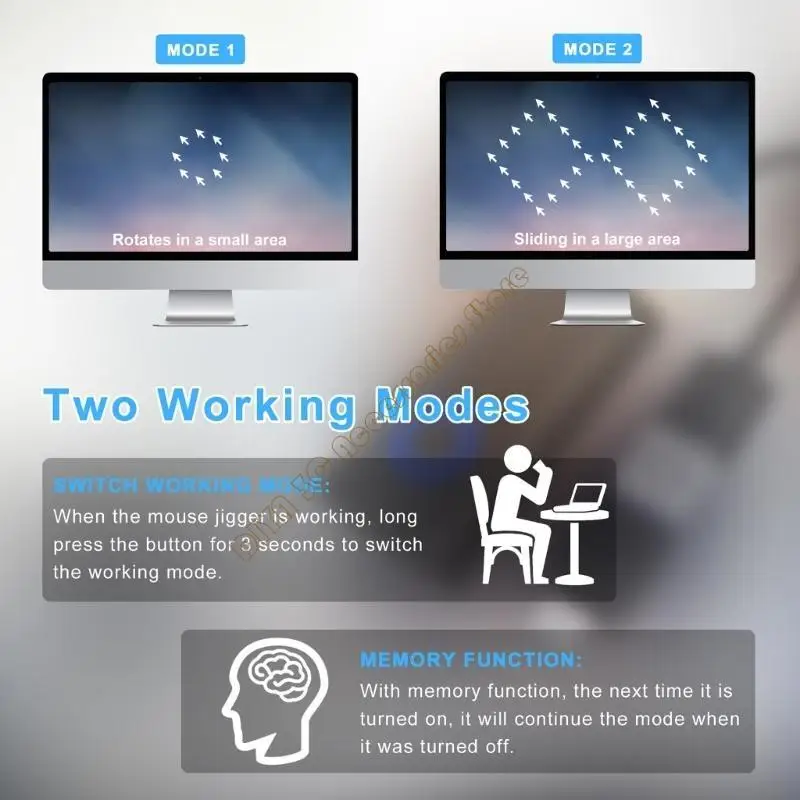 USB 마우스 Jiggler Mover는 컴퓨터 절전 모드를 방지하기 위해 마우스 움직임을 시뮬레이션합니다. N7YA