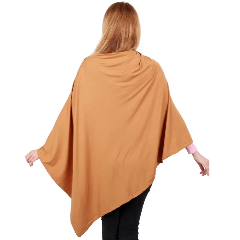 New Mother Nursing Covers Soft Long Nursing Scarf Solid Modal Snap Button Baby Stroller Cover Multifunctional For Mom
