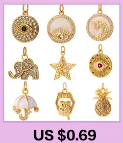 Heart Greek Eye Gold Color Pendant Charms for Diy Earrings Necklace Bracelet Evil Blue Eye Charms for Jewelry Making Supplies