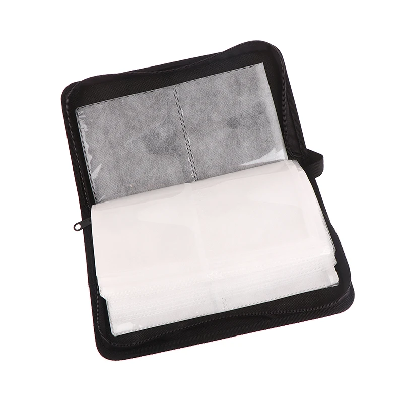 Carry Box Handbag With Zipper Album Organizer 80-Sheets Car CD Case Disc Dvd Storage Bag Sleeves Holder Case 28.5 * 15.5 * 4.8cm cd dvd storage bag cd dvd storage case
