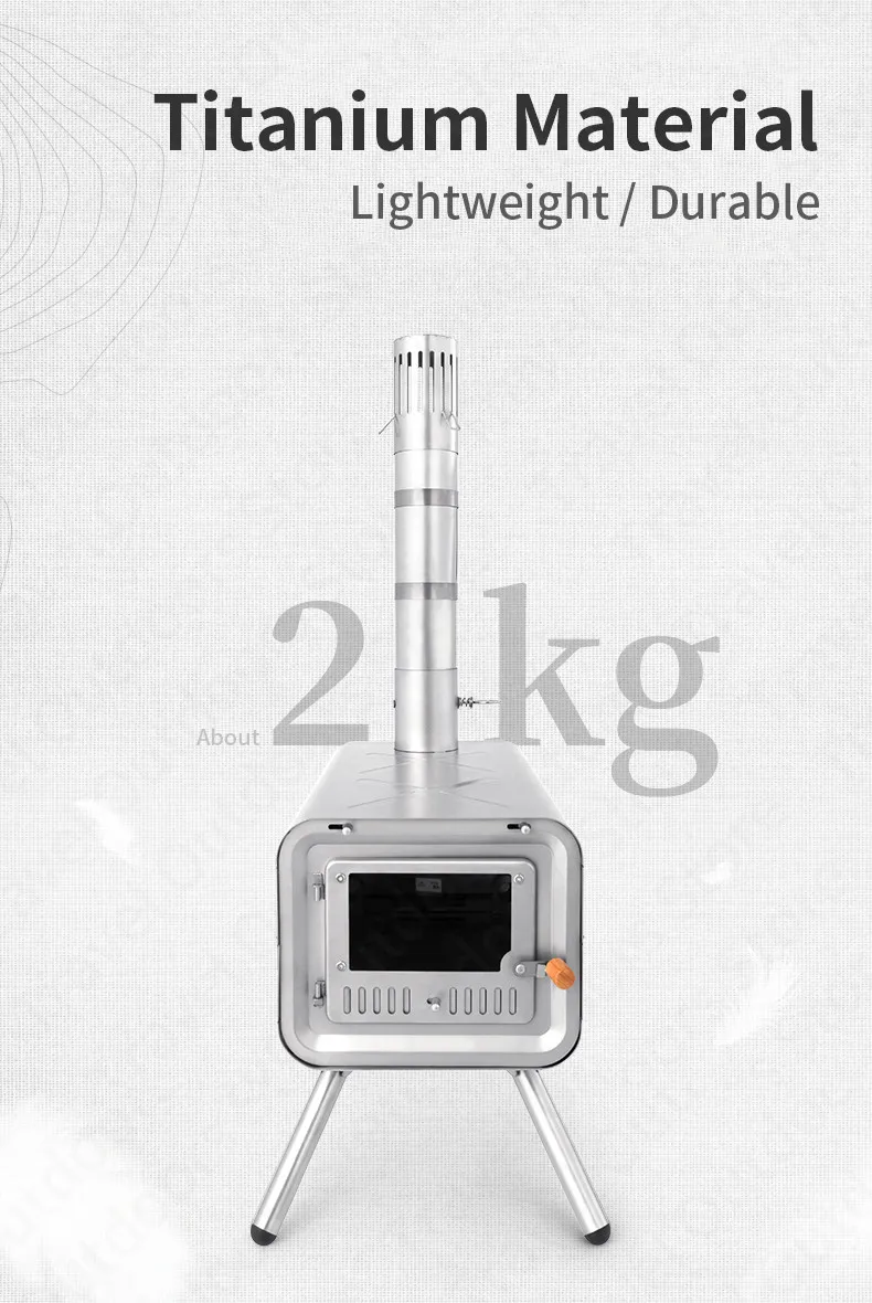 Ultimate Titanium Camping Wood Stove Ultralight Fast Cooking