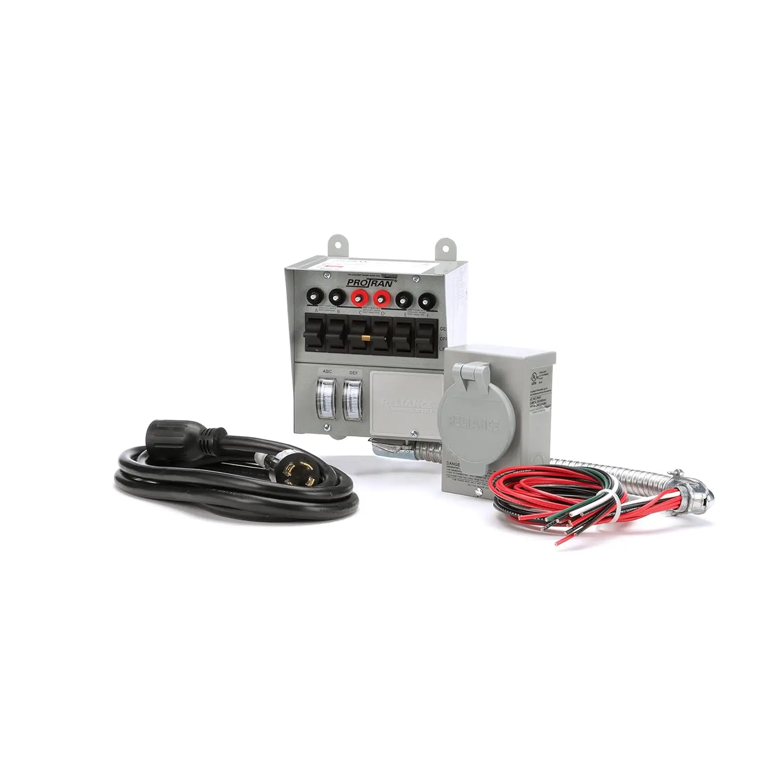 30 Amp 6-circuit Pro/Tran Transfer Switch Kit for Generators (7500 Watts)