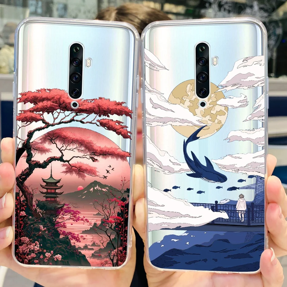 Luxury Painted Clear Silicone Phone Case - Soft Protective Cover