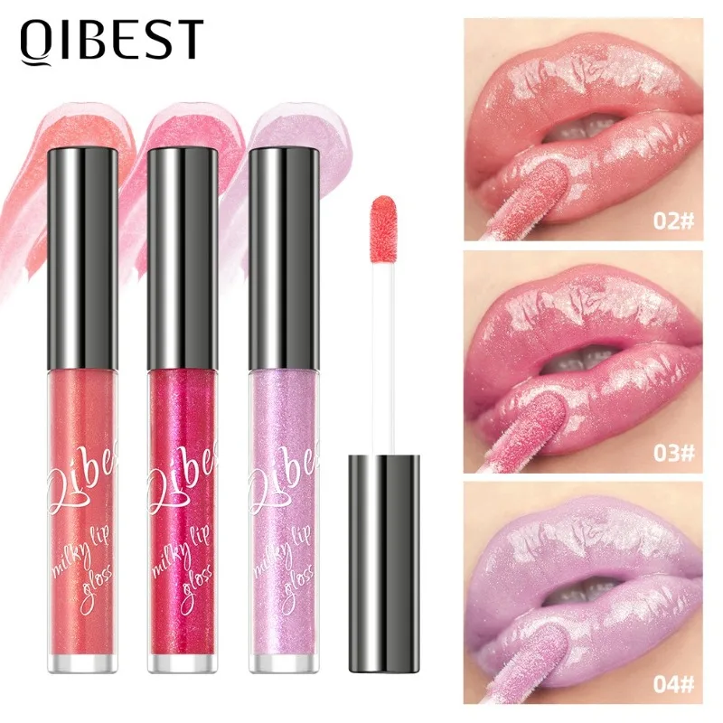 Luminous Taro Purple Lip Gloss with Gold Sparkle – Moisturizing & Plumping Gloss